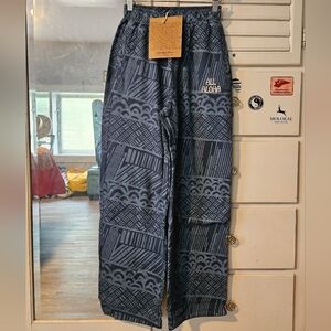 KEALOPIKO JUDO SWEAT PANT - SIZE XS - UNISEX - HE HOOHENO UA PRINT - BLUE COLOR